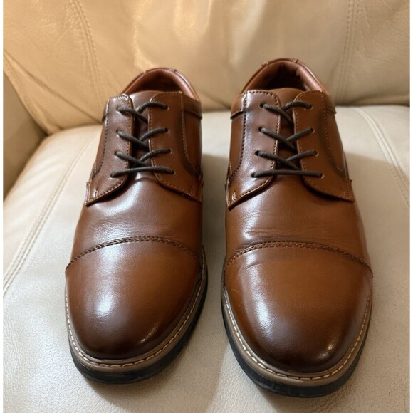 Nunn Bush Men\'s Brn Comfort Cap Toe Oxford 10 M Comfort Gel Super Clean! main image 6